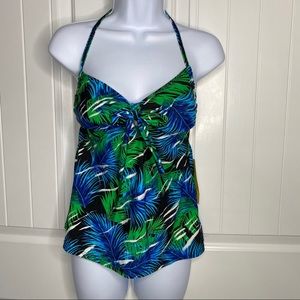 Caribbean Sand NWT black amazon tankini top